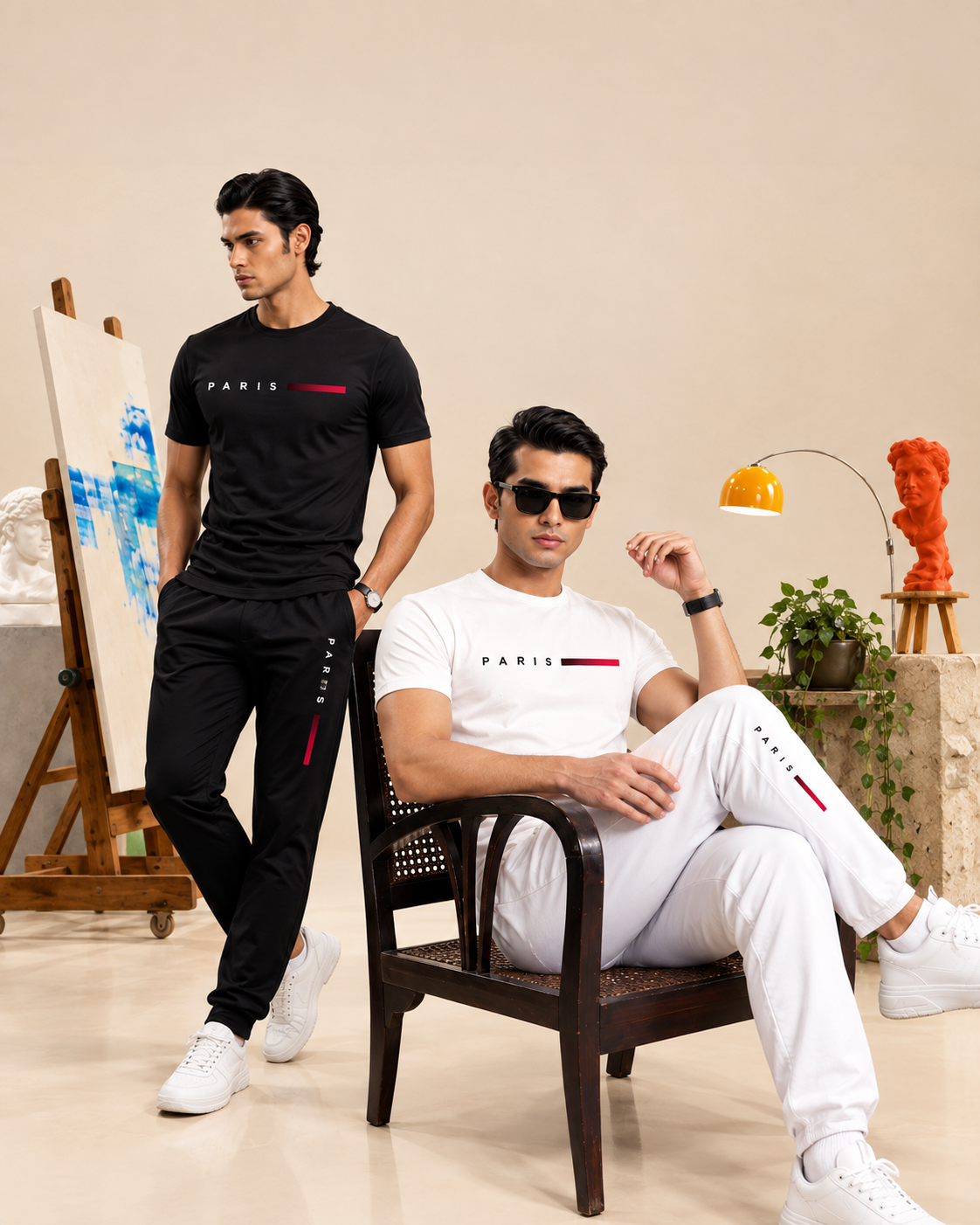 Men’s Summer Track Suit (PURE  BLACK ) – Lightweight & Breathable
