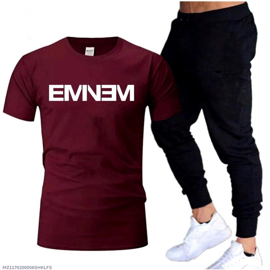 Maroon Eminem Text Tracksuit