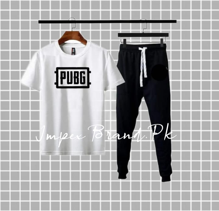 White PUBG Logo Tracksuit