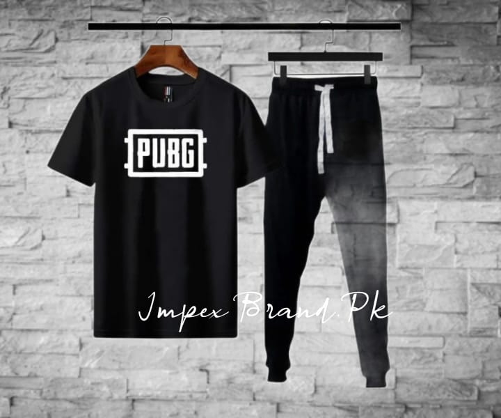 Black PUBG Logo Tracksuit