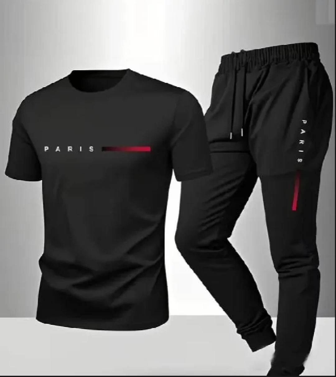 Men’s Summer Track Suit (PURE  BLACK ) – Lightweight & Breathable
